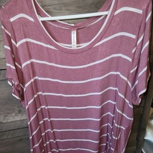 Pink Striped Tunic size 3x